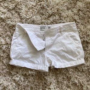 White A&F shorts